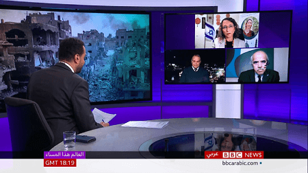 ריאיון ברשת BBC בערבית על עזה ביום שאחרי המלחמה והתוכנית של נתניהו ליצור רצועת ביטחון