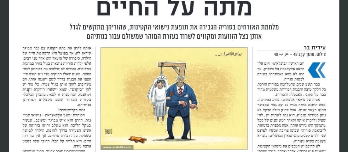 נישואי קטינות במדינות ערב ובמיוחד בסוריה בגלל מלחמת האזרחים